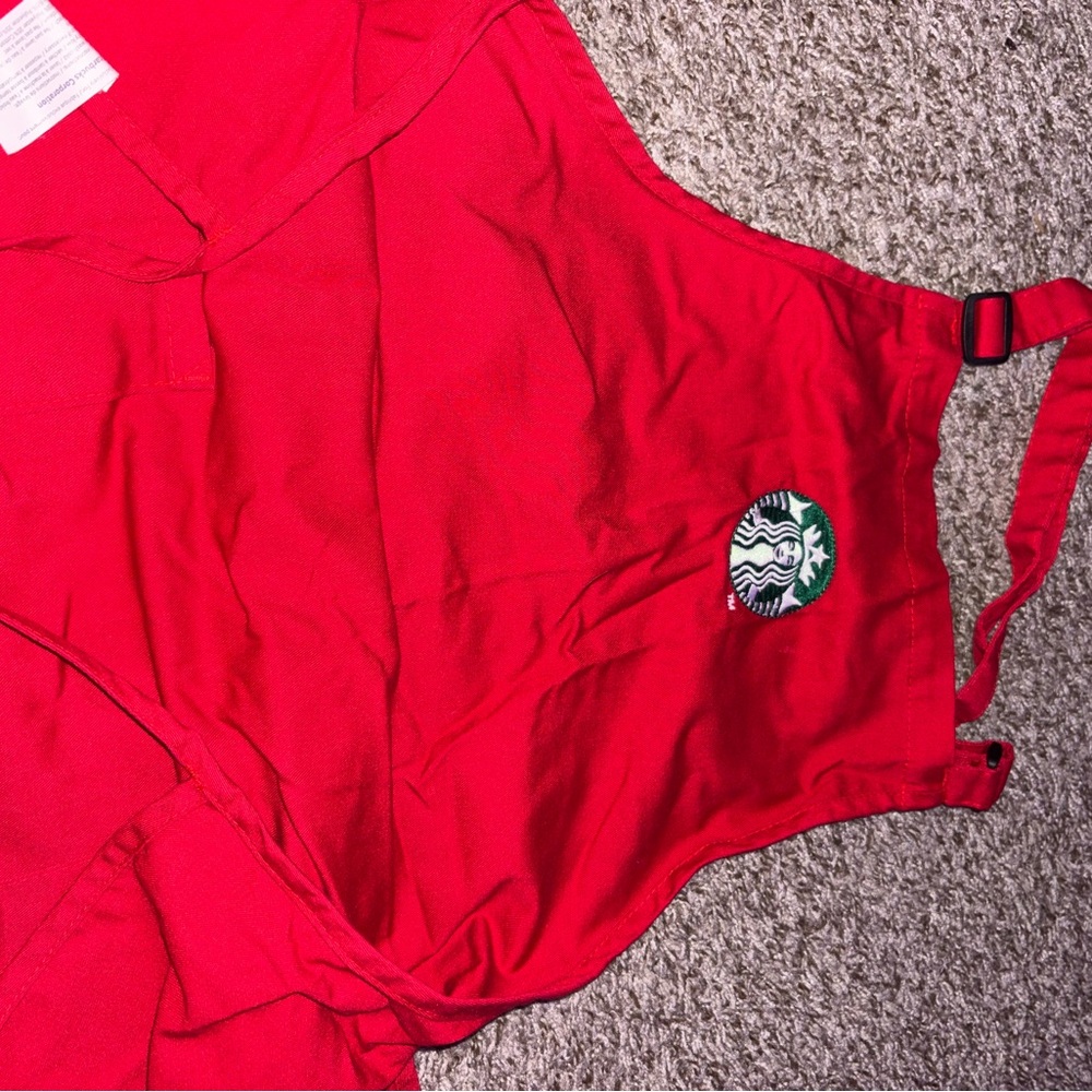 Starbucks Vibrant Red holiday apron
